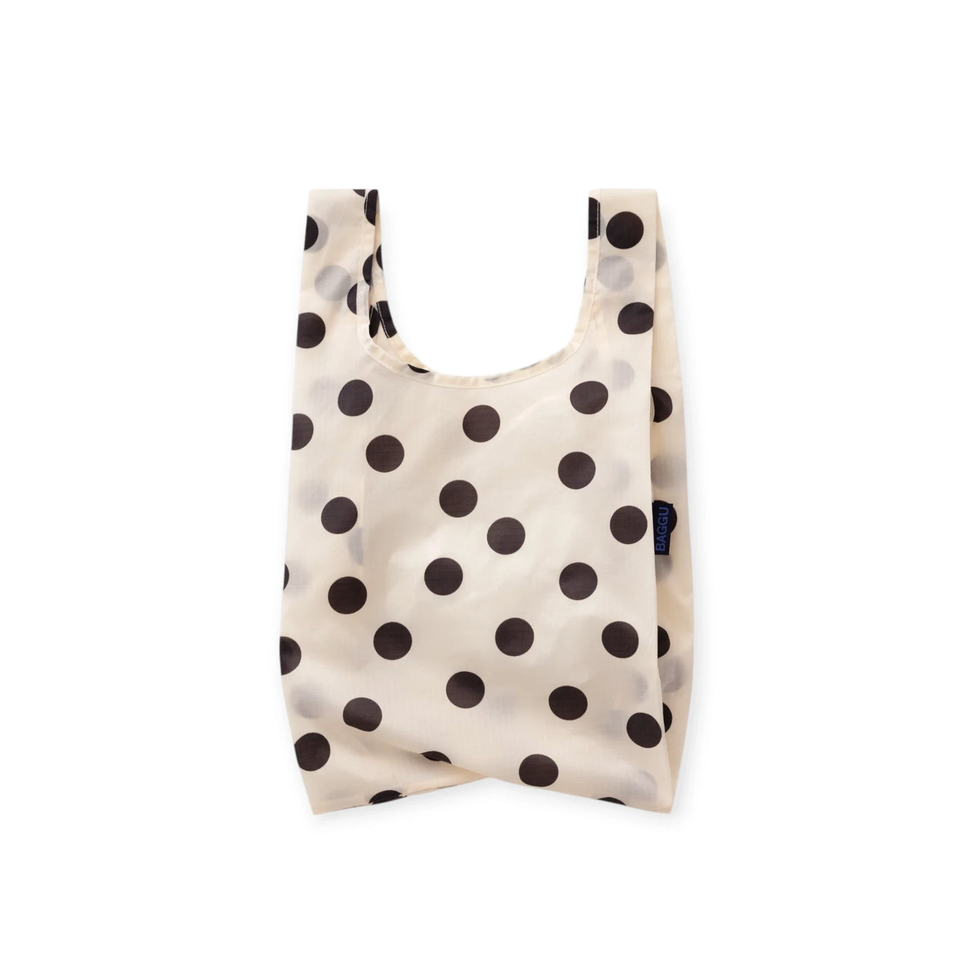 Baby Baggu Bag - Cream and Black Polka Dot