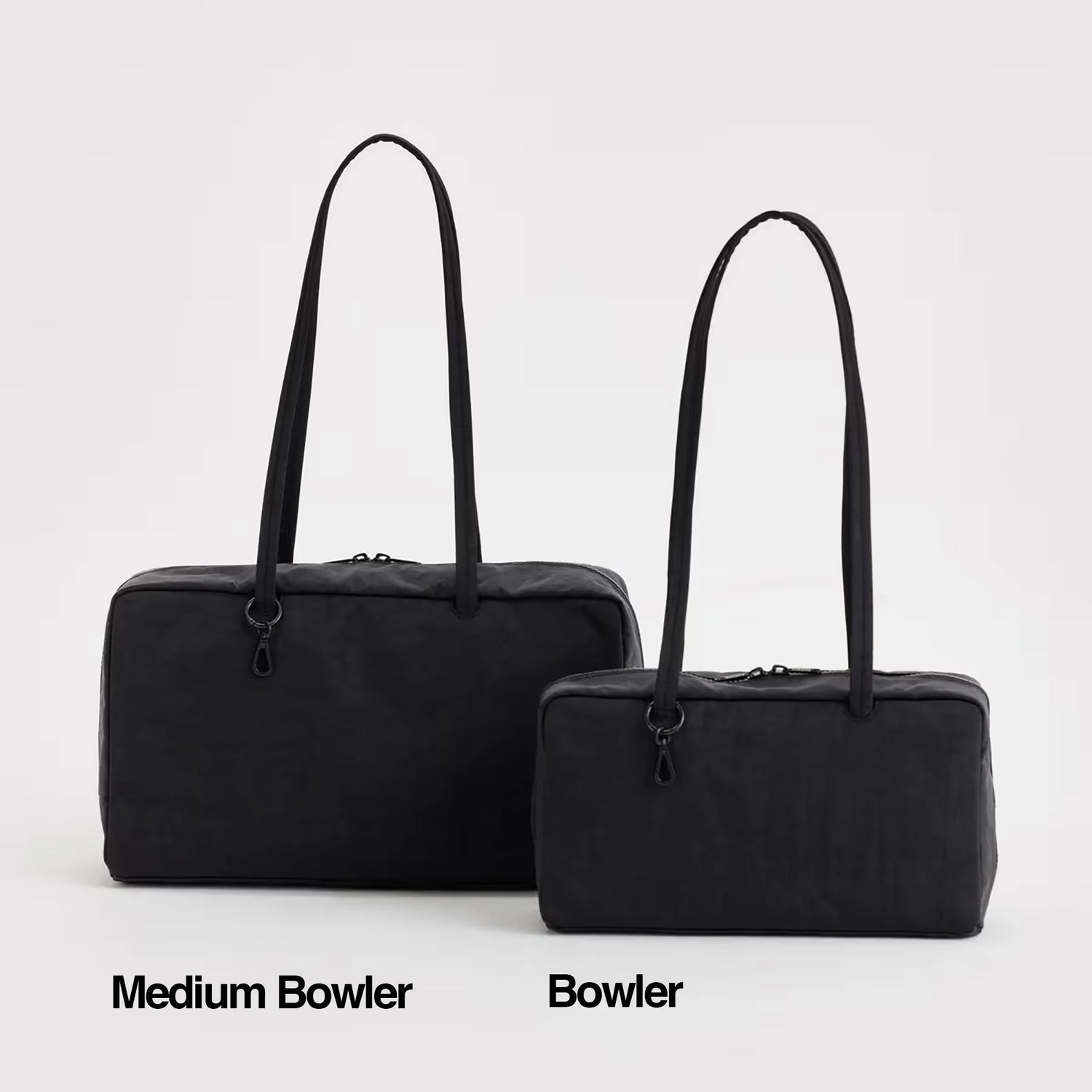 Baggu Medium Nylon Bowler Bag - Black