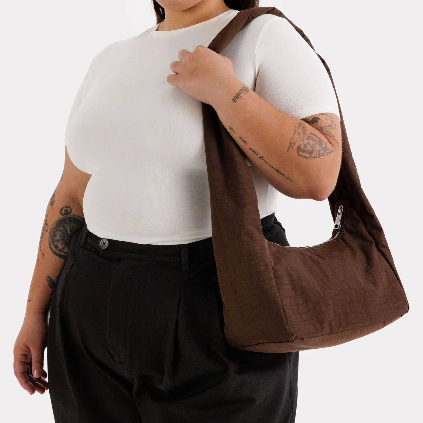 Baggu Nylon Meringue Bag - Coffee