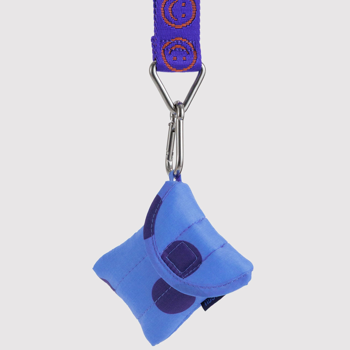 Baggu Puffy Earbuds Case - Blue Polka Dot