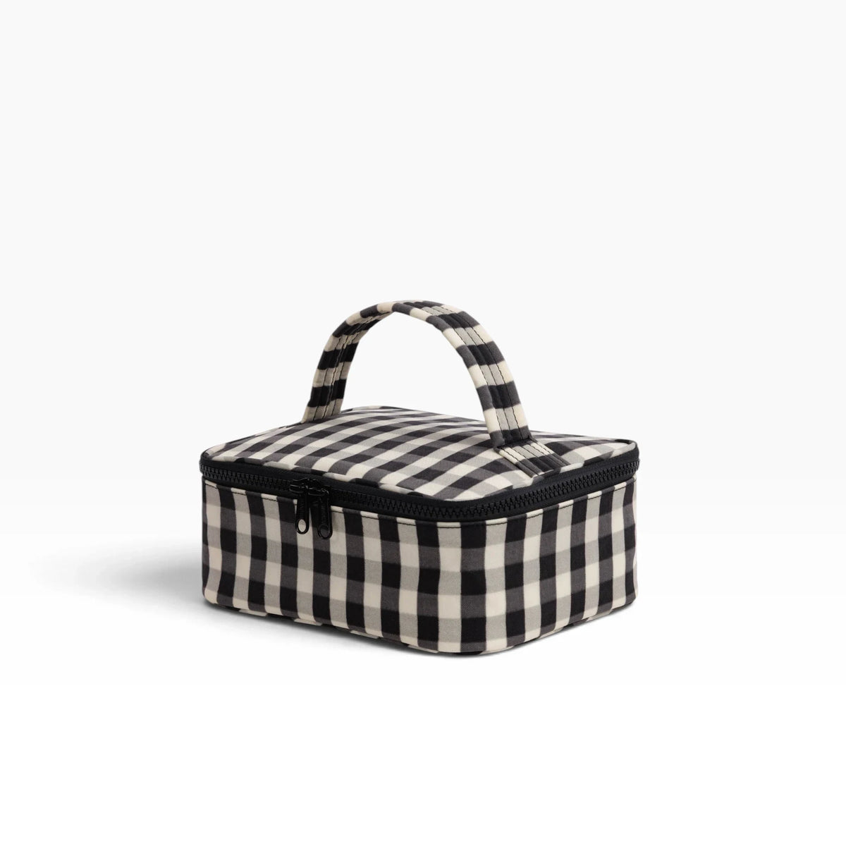 Baggu Small Cosmetic Case - Black & Cream Gingham