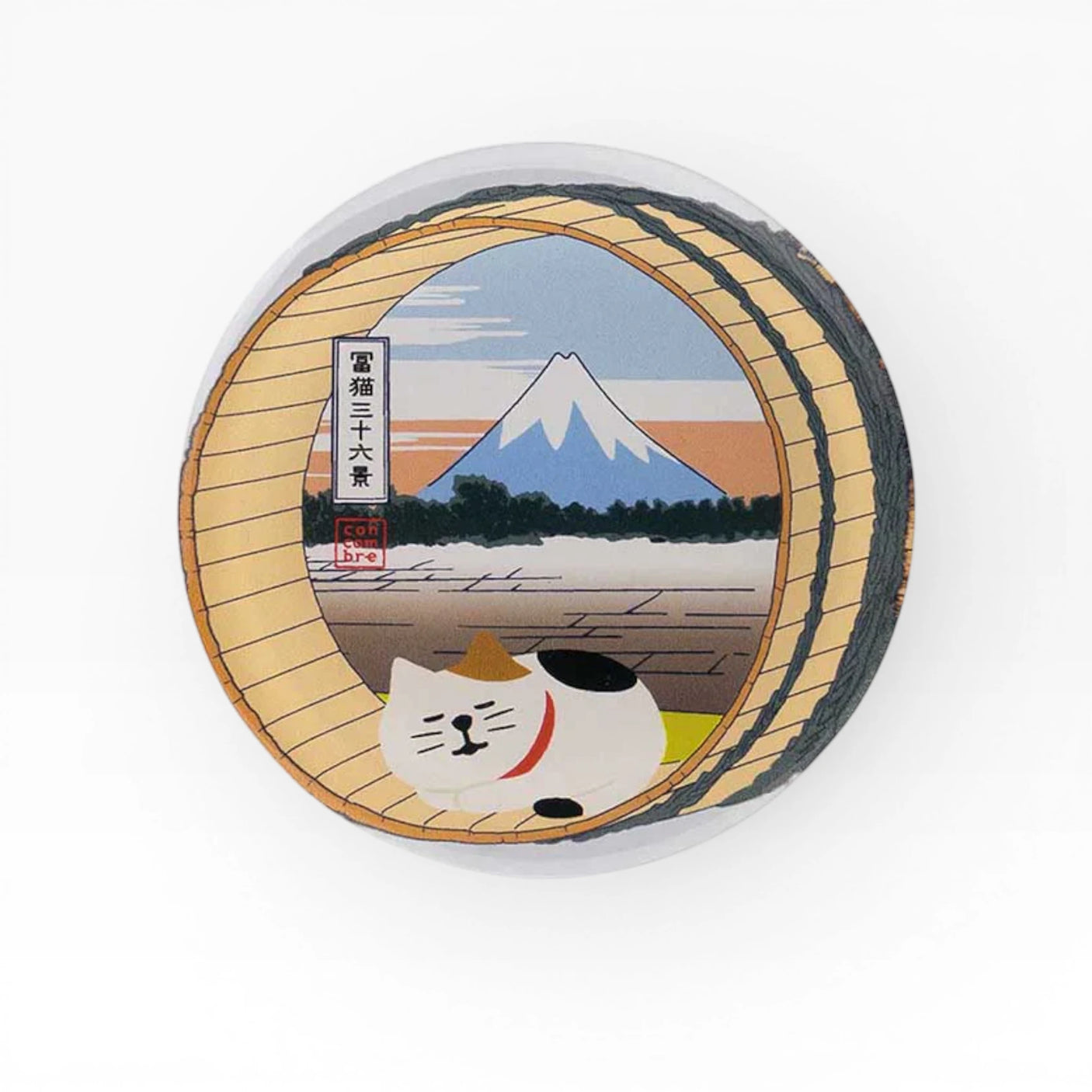 Decole Traveling Fuji Cat Magnet