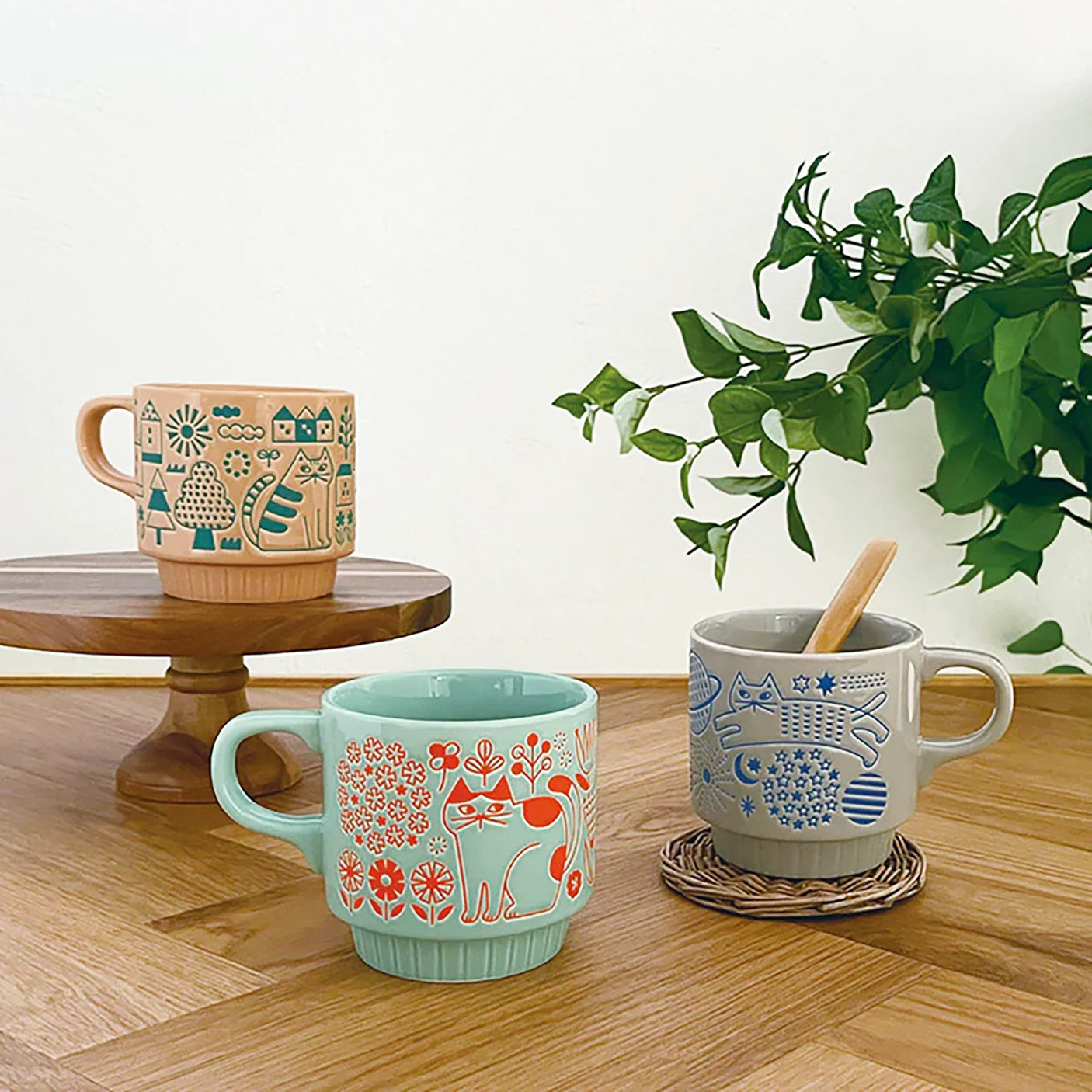 Decole Stackable Mug - Street Cat