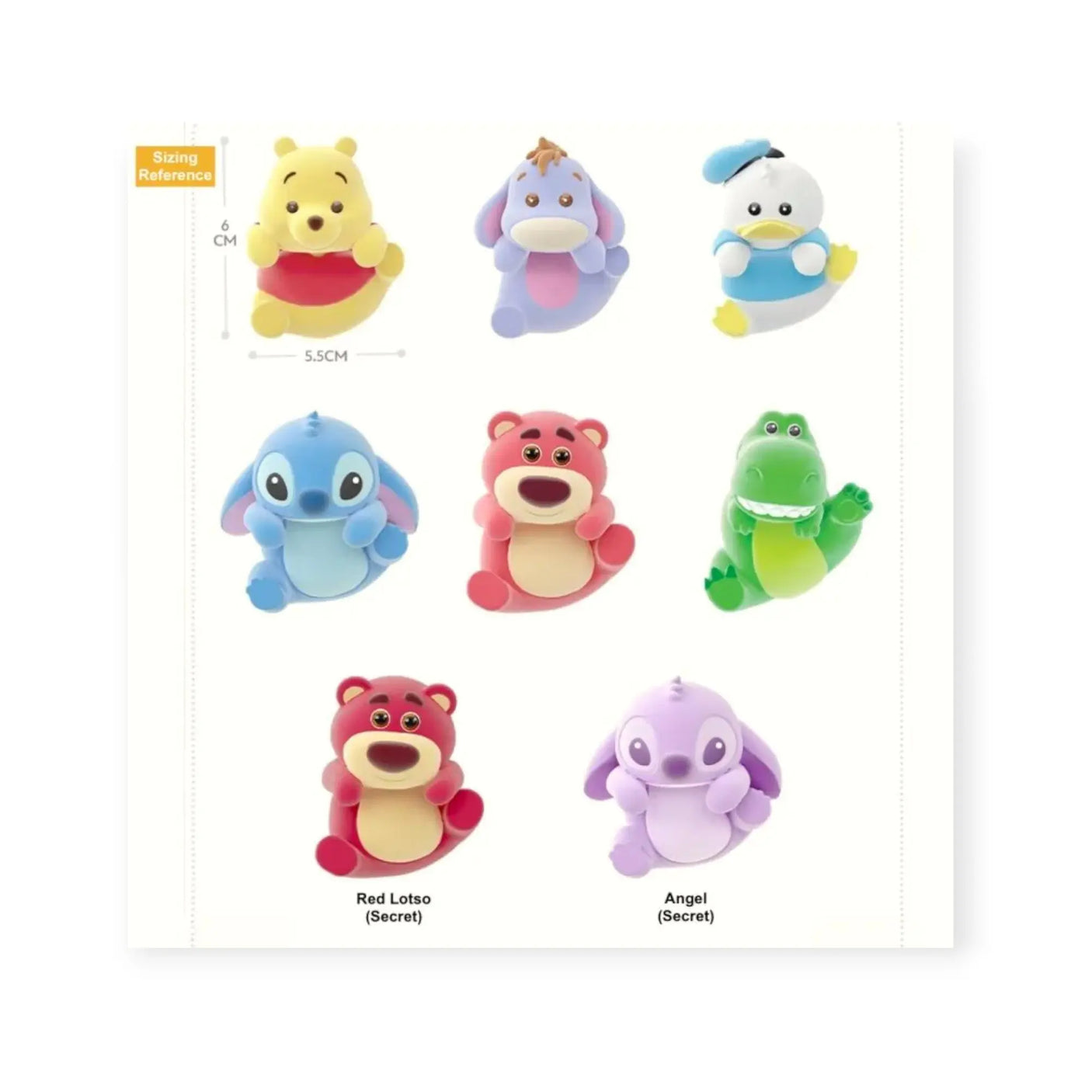 Climbing figure assortment card showing multiple animal plush figures