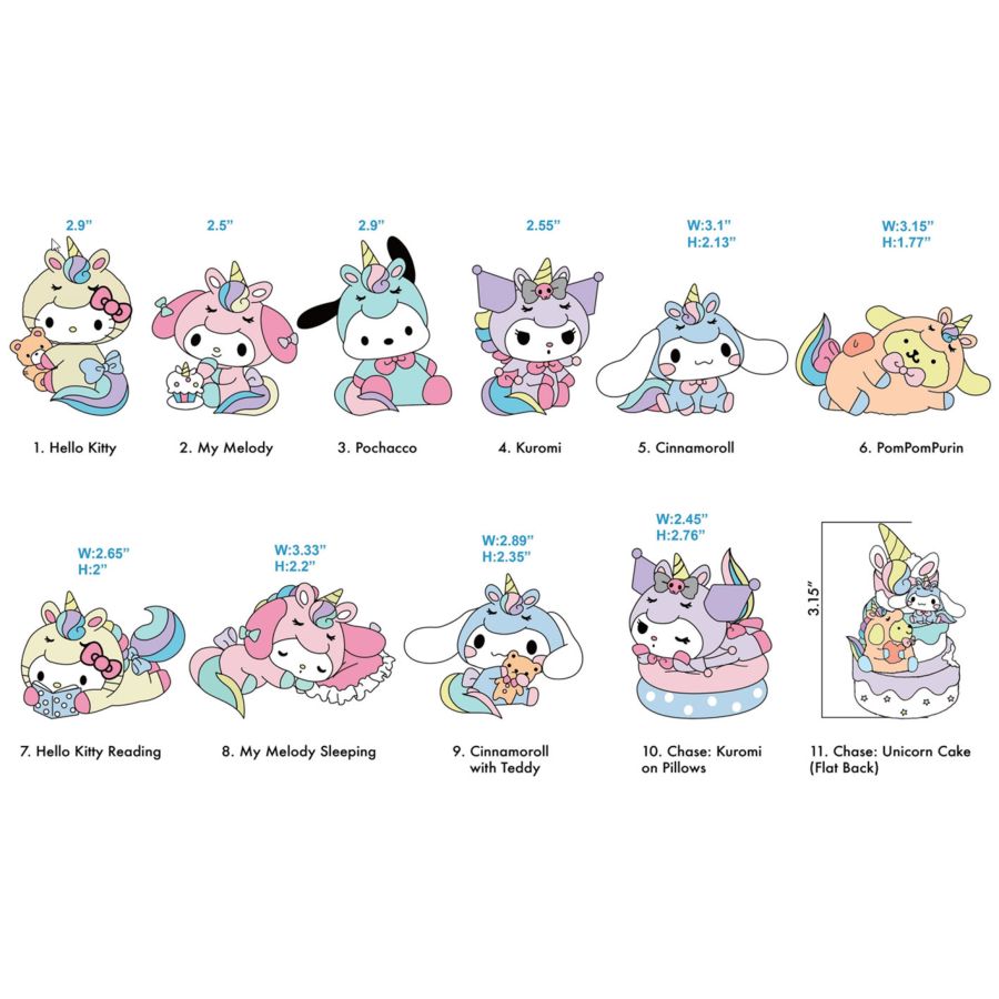 Hello Kitty Dreaming Keychain - Blind Bag