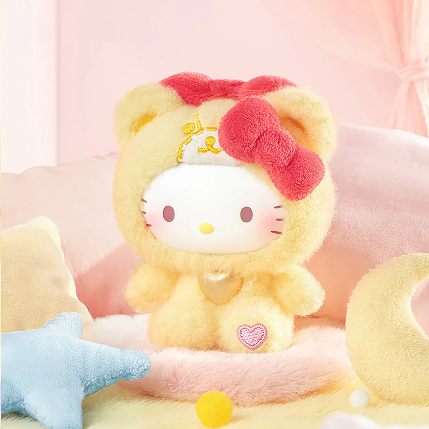 Hello Kitty Teddy Pajamas Plush Pendant - Blind Box