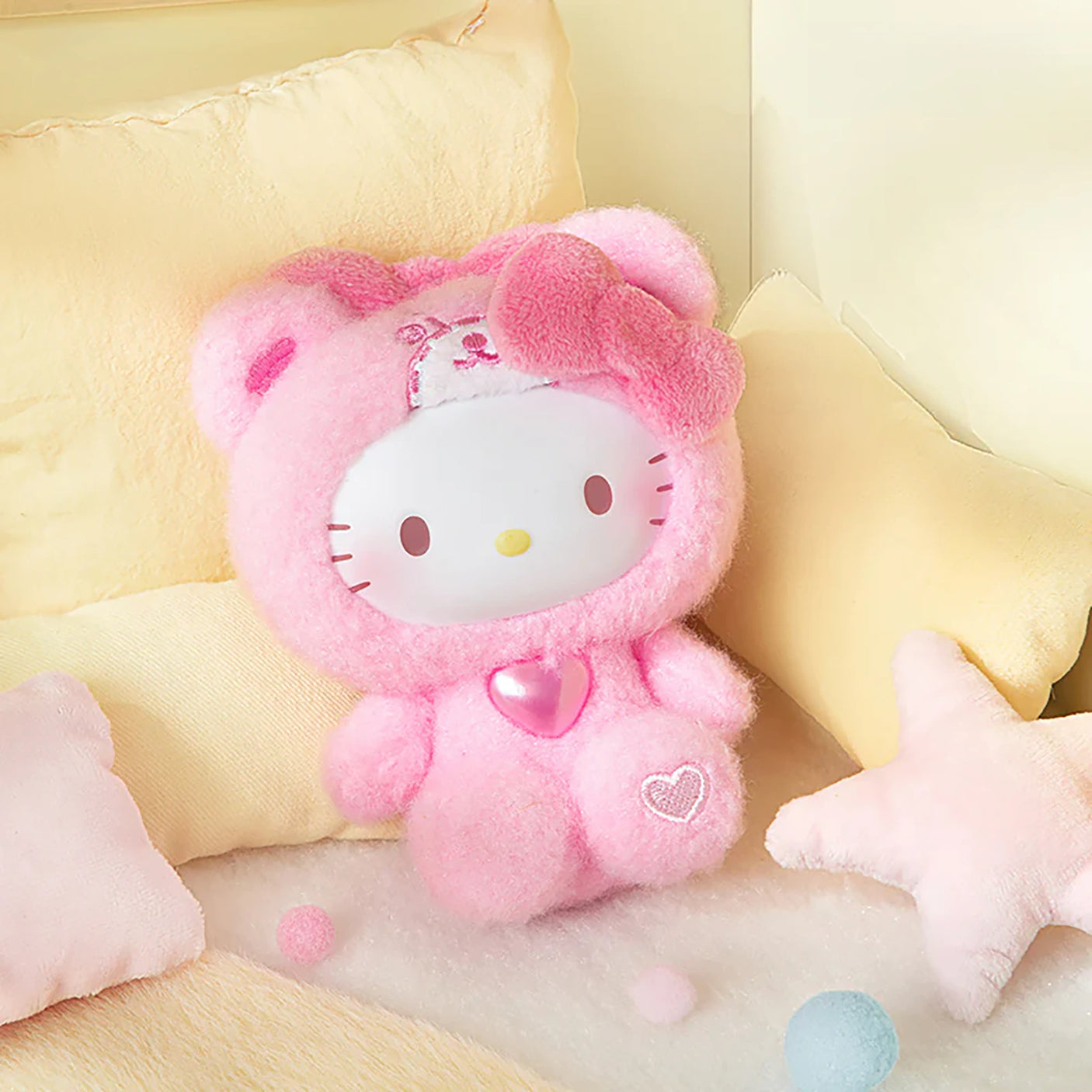 Hello Kitty Teddy Pajamas Plush Pendant - Blind Box