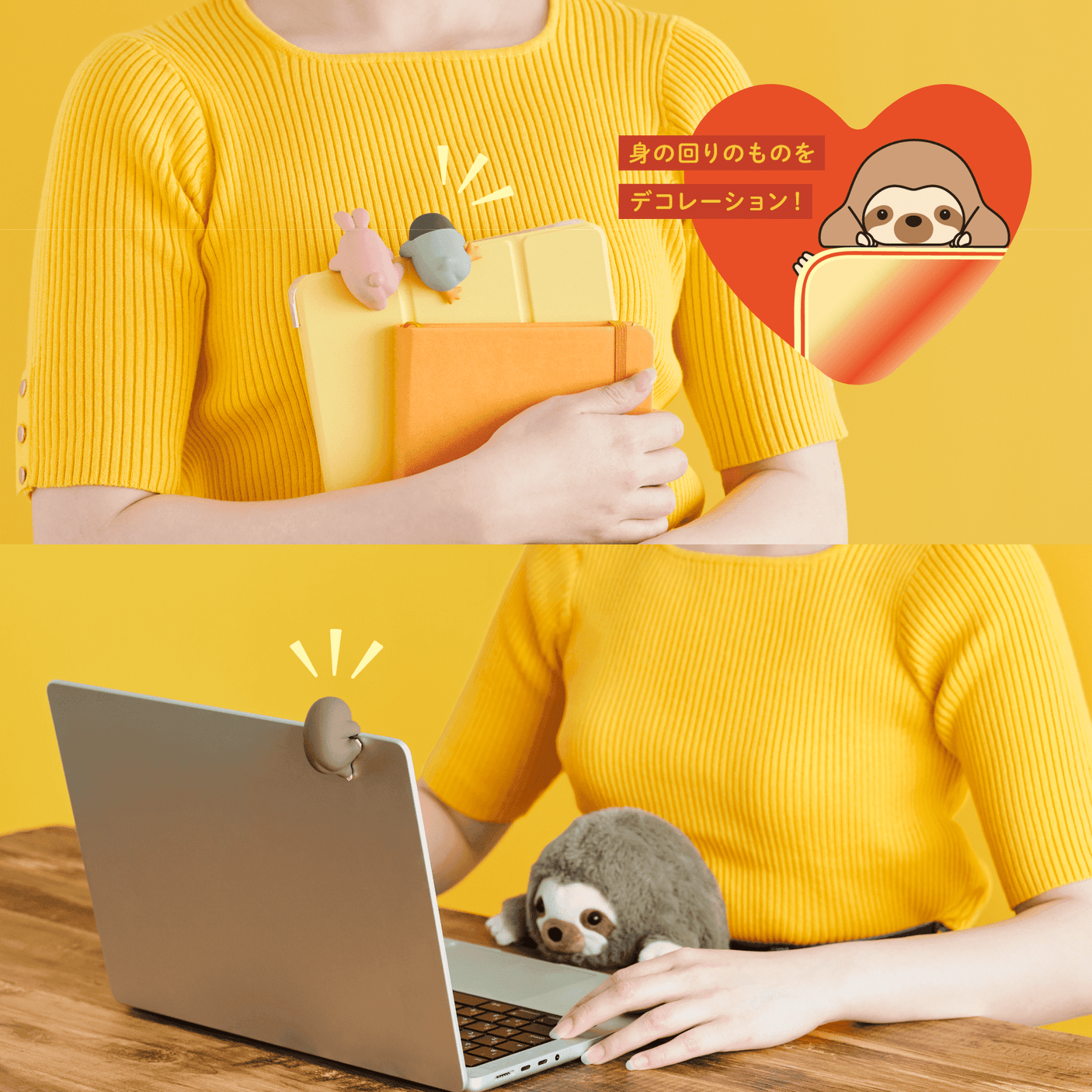 Decorative mini figure blind box toy with small character and yellow packaging