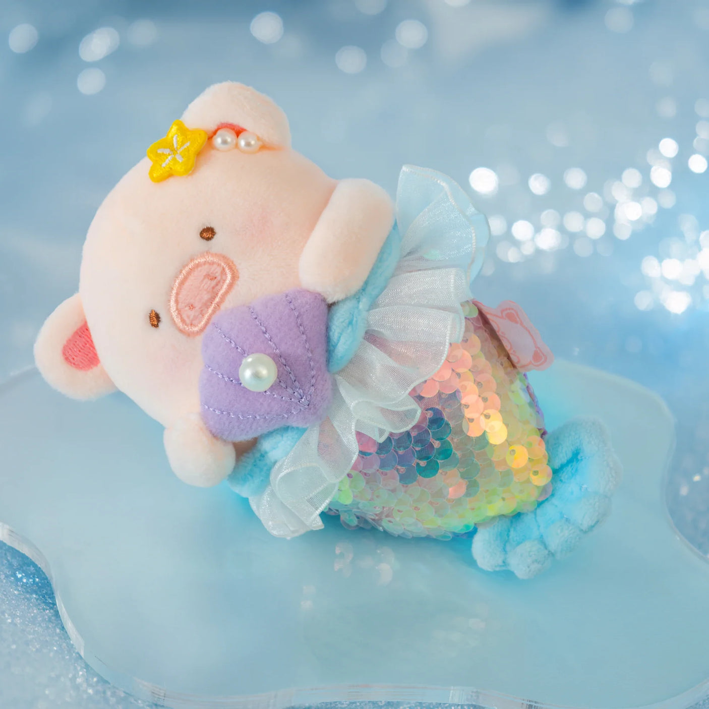 LuLu The Piggy - Mermaid LuLu Plush Keychain