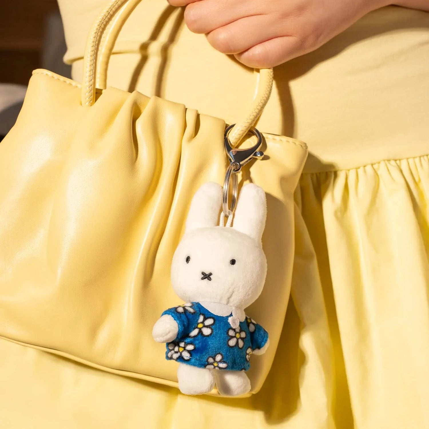 Miffy Blue Daisy Bag Charm