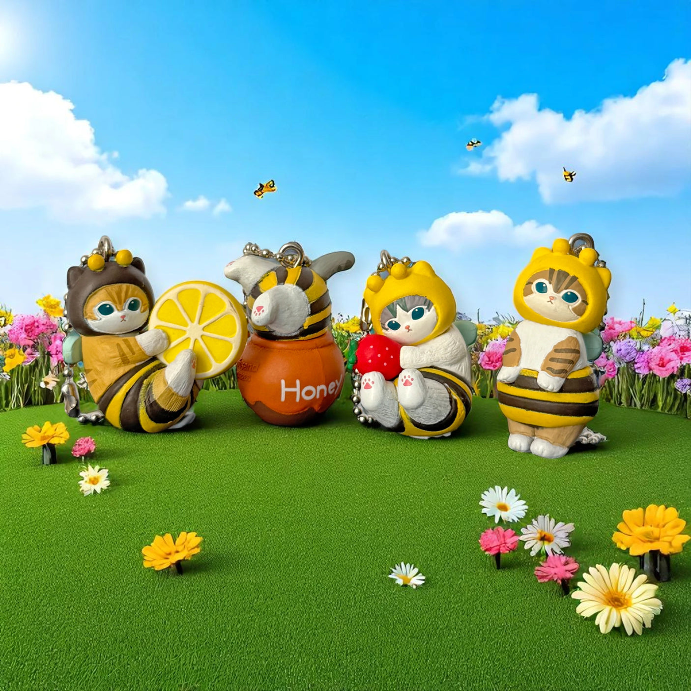 Mofusand Bumblebee Keychain Blind Box