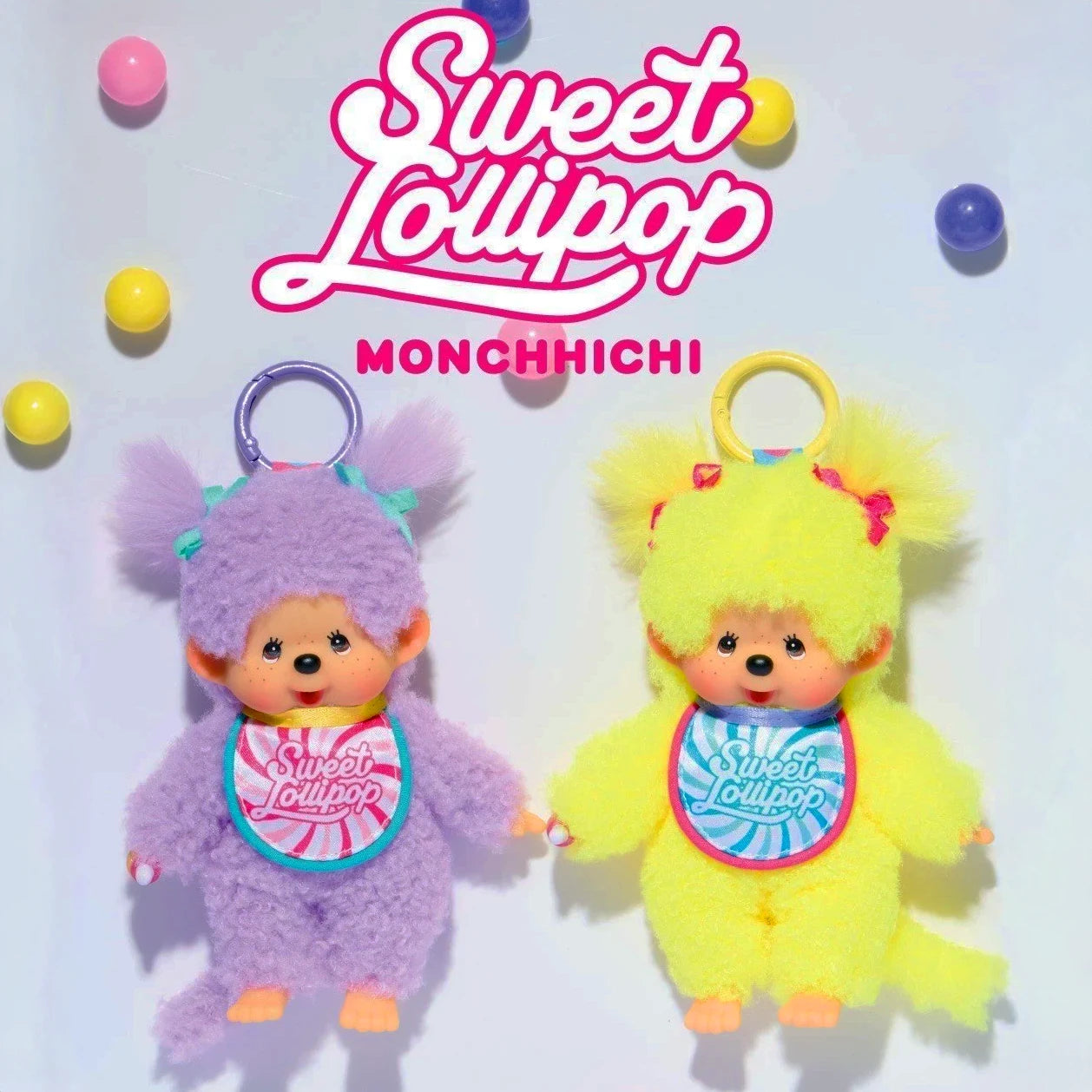 Monchhichi Sweet Lollipop Bag Charm - Yellow