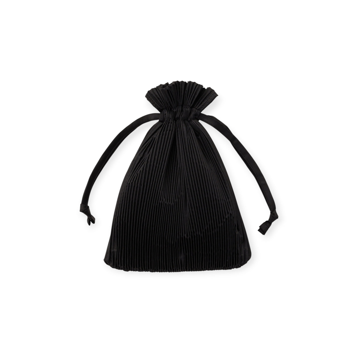 Pleated Baggu Bag - Black