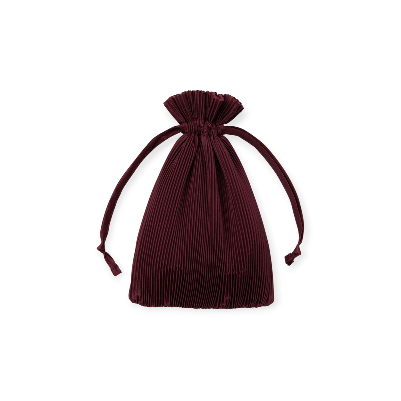 Pleated Baggu Bag - Mahogany