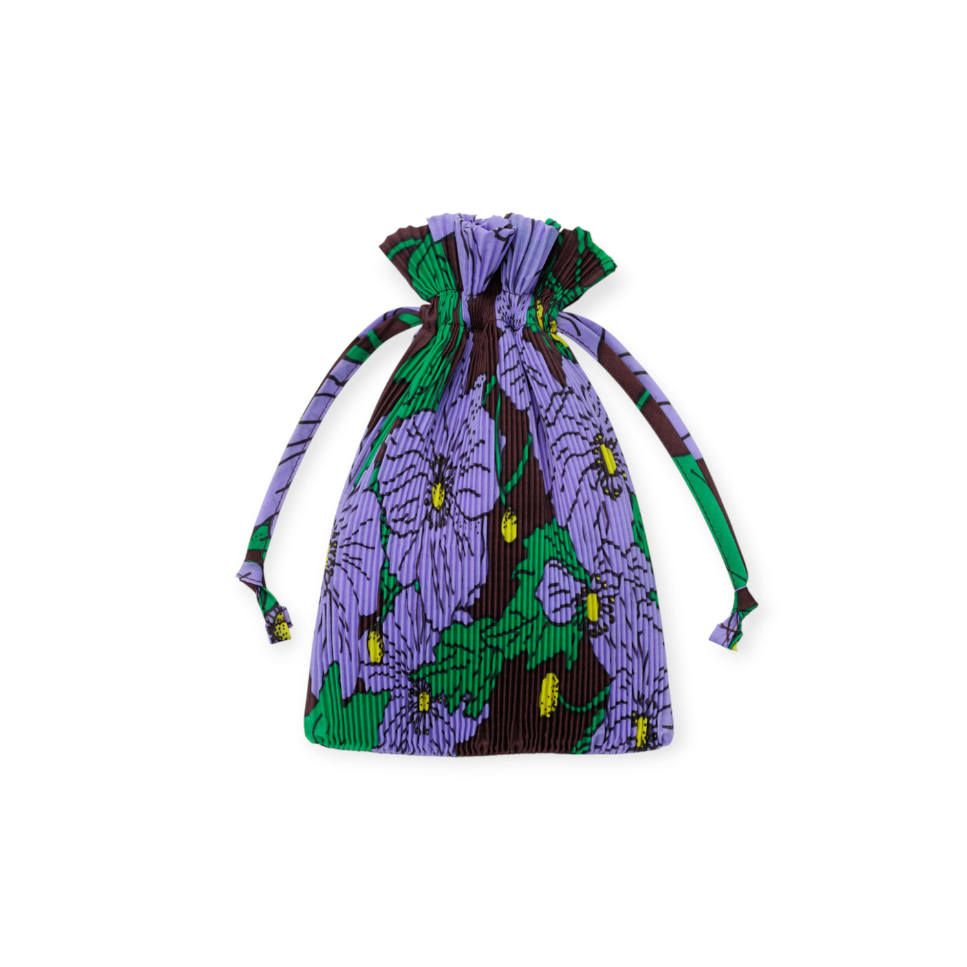 Pleated Baggu Bag - Maroon Poppy