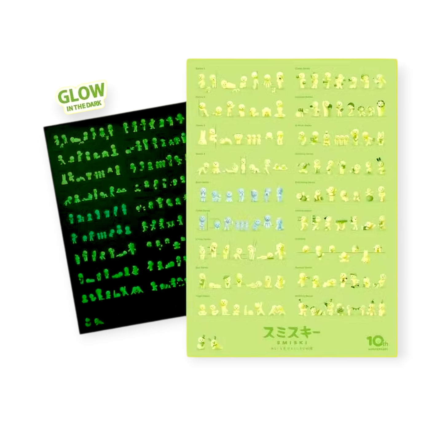 Smiski Glow-in-the-Dark Poster - 10th Anniversary