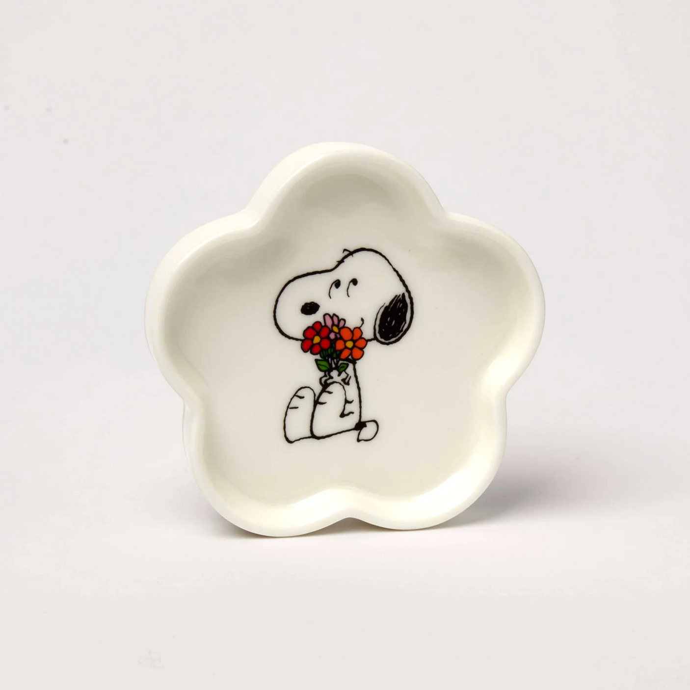 Snoopy Flower Shaped Trinket Dish - 10cm