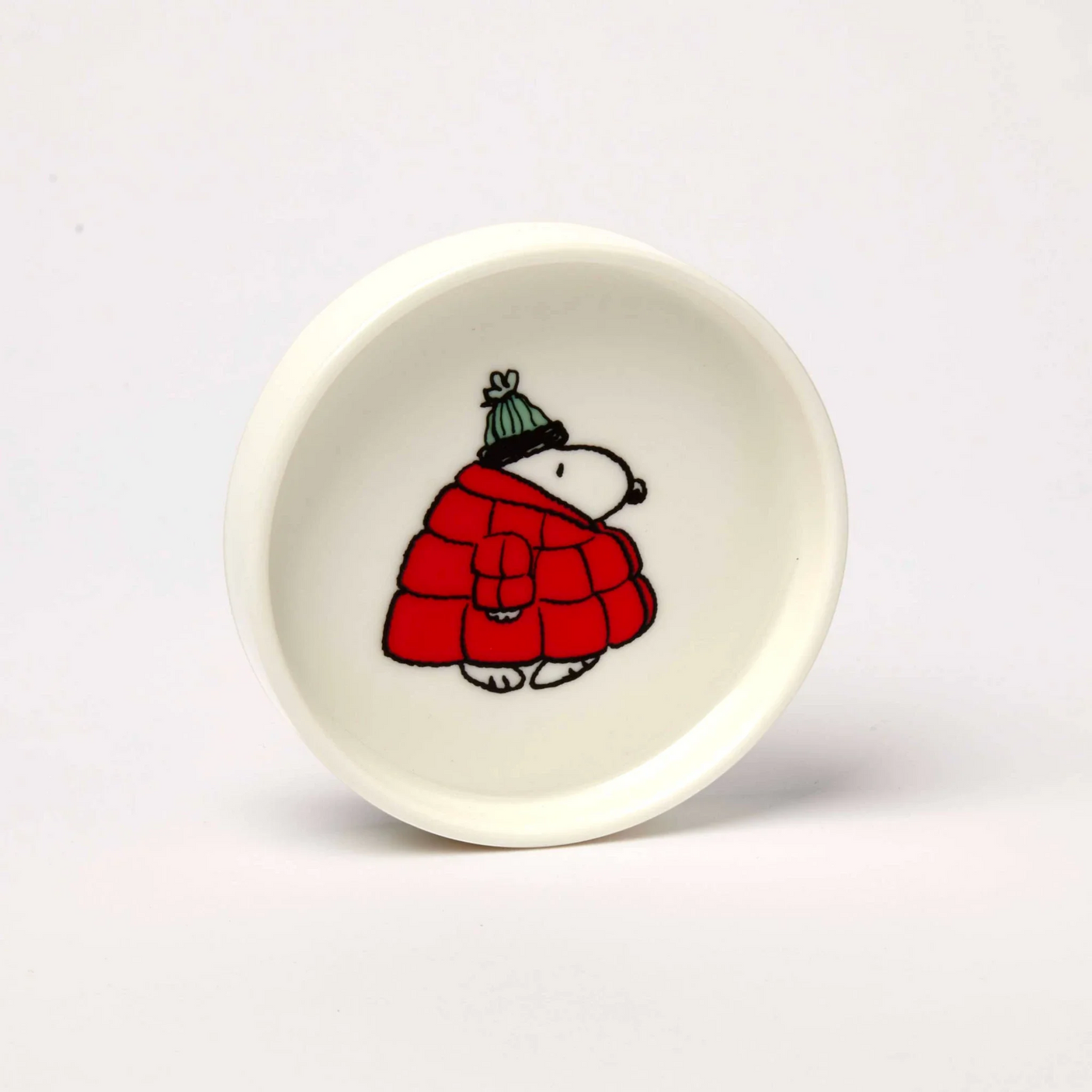 Snoopy Puffa Round Trinket Dish - 10cm