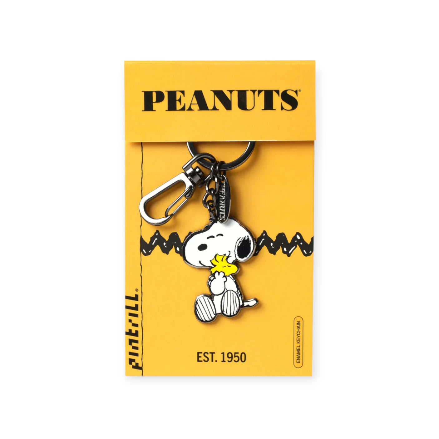Snoopy Hugging Woodstock Keychain