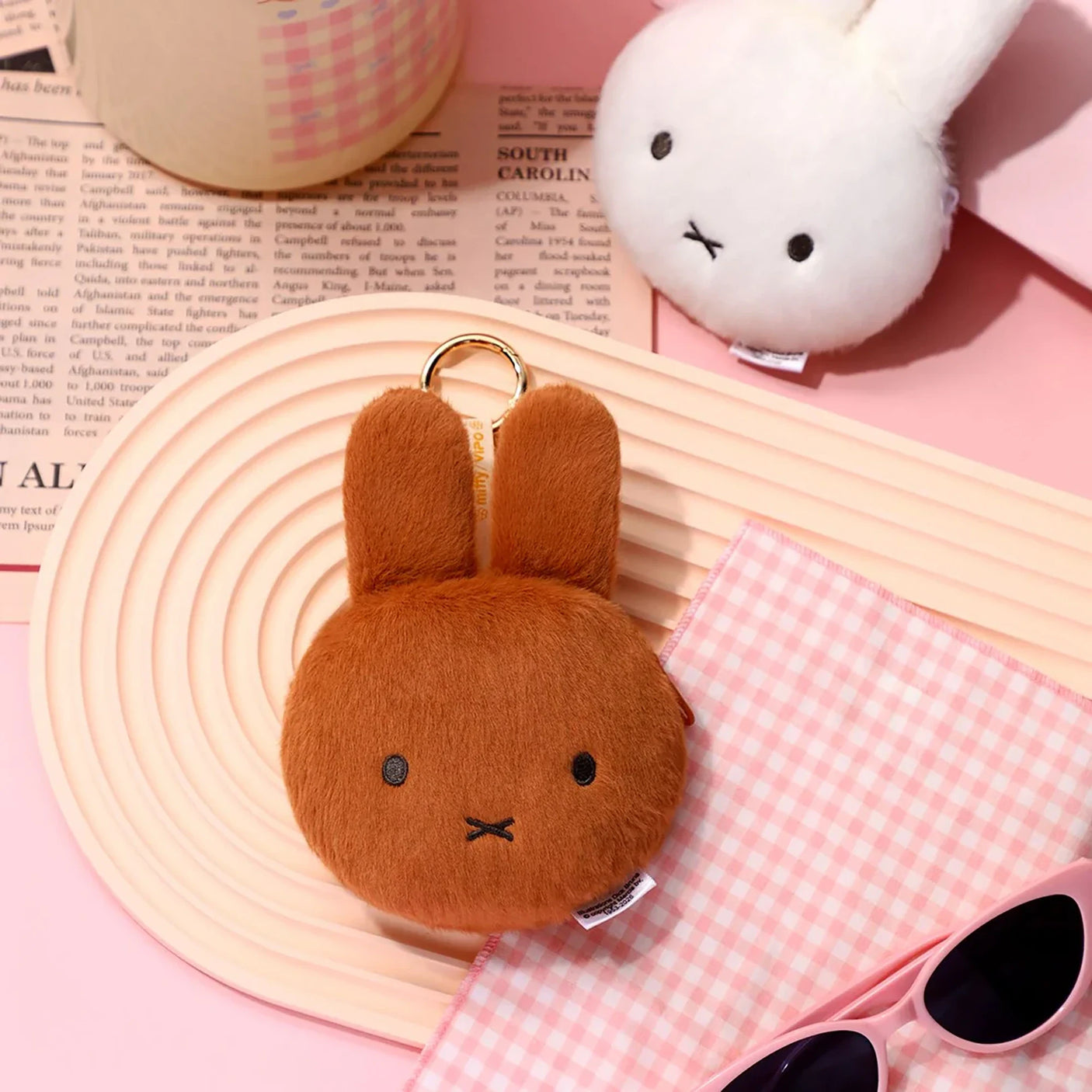 Miffy Plush Pouch Keychain - Melanie