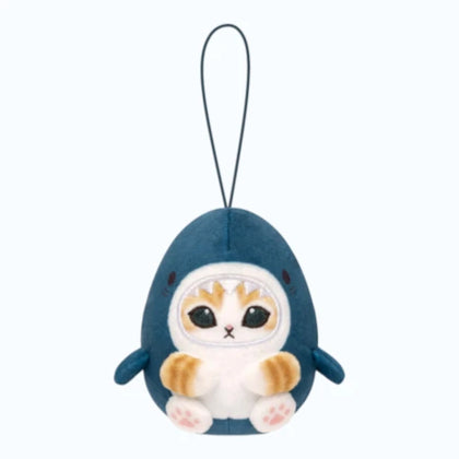 Navy Shark Meow figure from the Mofusand Marine Life Meow Plush Lineup