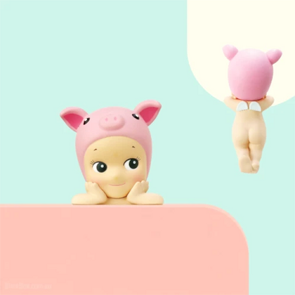 Pig figure from the Sonny Angel Hippers Animal Series Lineup