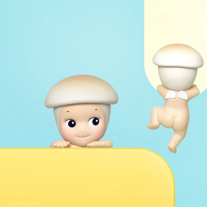 Mushroom figure from the Sonny Angel Hippers Harvest Series Lineup