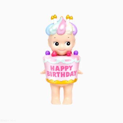 Rainbow Cake figure from the Sonny Angel Birthday Gift Cake Series Lineup