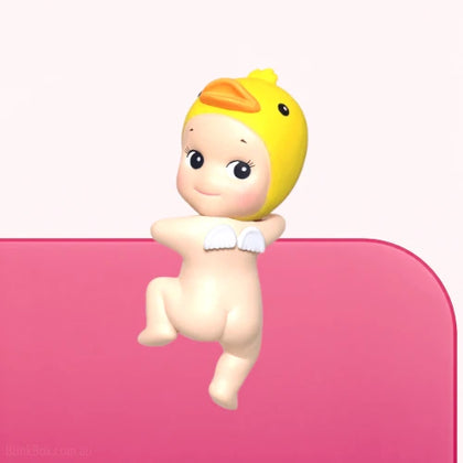 Duck figure from the Sonny Angel Hippers Looking Back Series Lineup