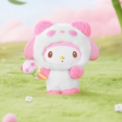 My Melody Pink Panda figure from the Sanrio Colourful Panda - Flocked Figure Lineup