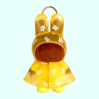 Yellow figure from the Miffy Raincoat Plush Keychain Lineup