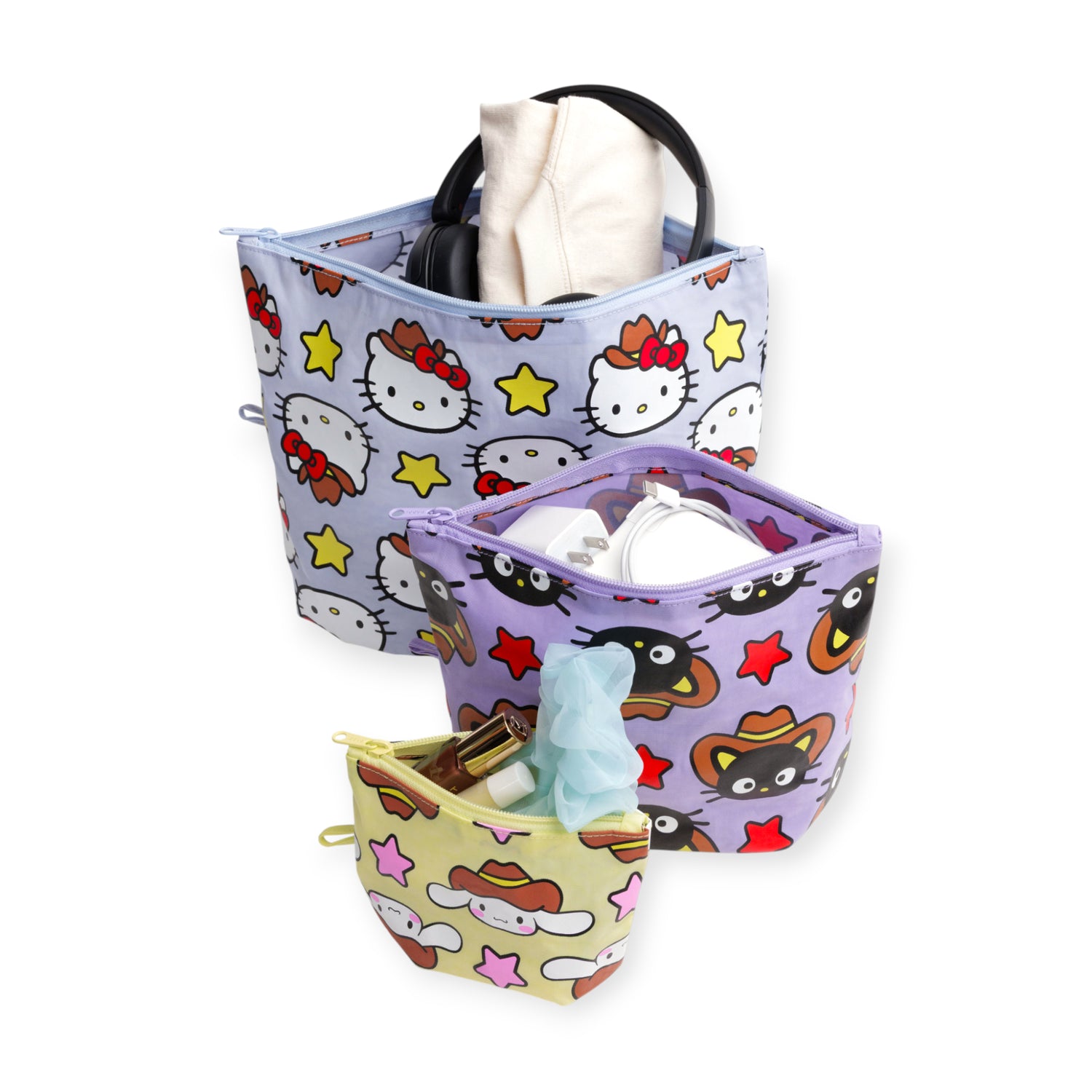 Hello Kitty x Baggu Go Pouch Set - Western