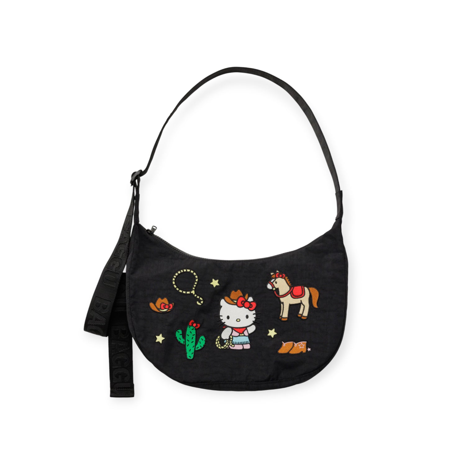 Hello Kitty x Baggu Medium Nylon Crescent Bag - Western
