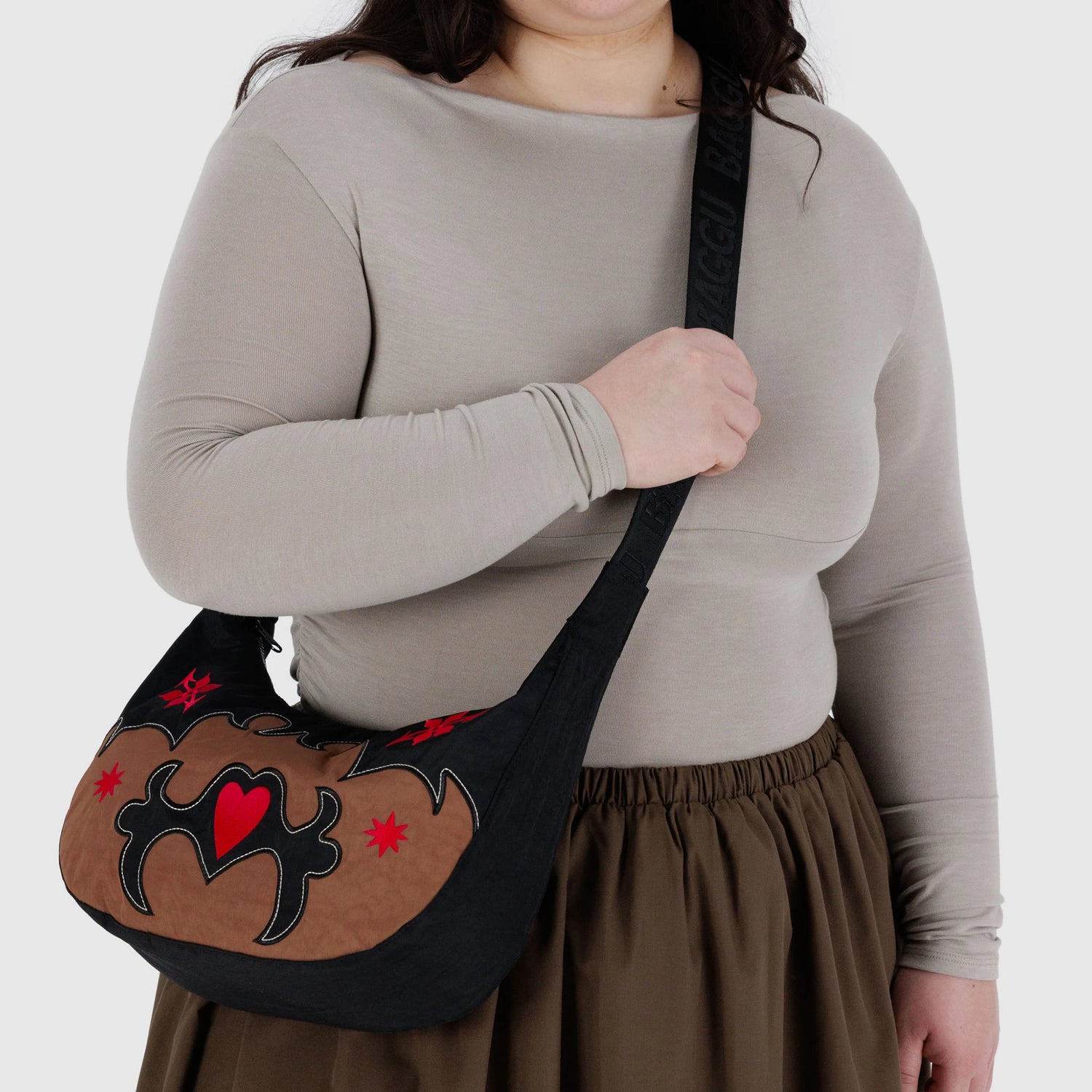 Baggu Medium Crescent Bag - Western Applique