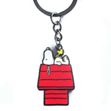 Snoopy & Woodstock Doghouse Keychain