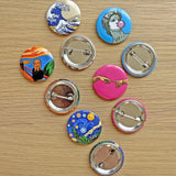 Button Badge Art - Michelangelo Adam