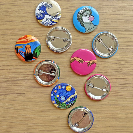 Button Badge Art - Edvard Munch The Scream