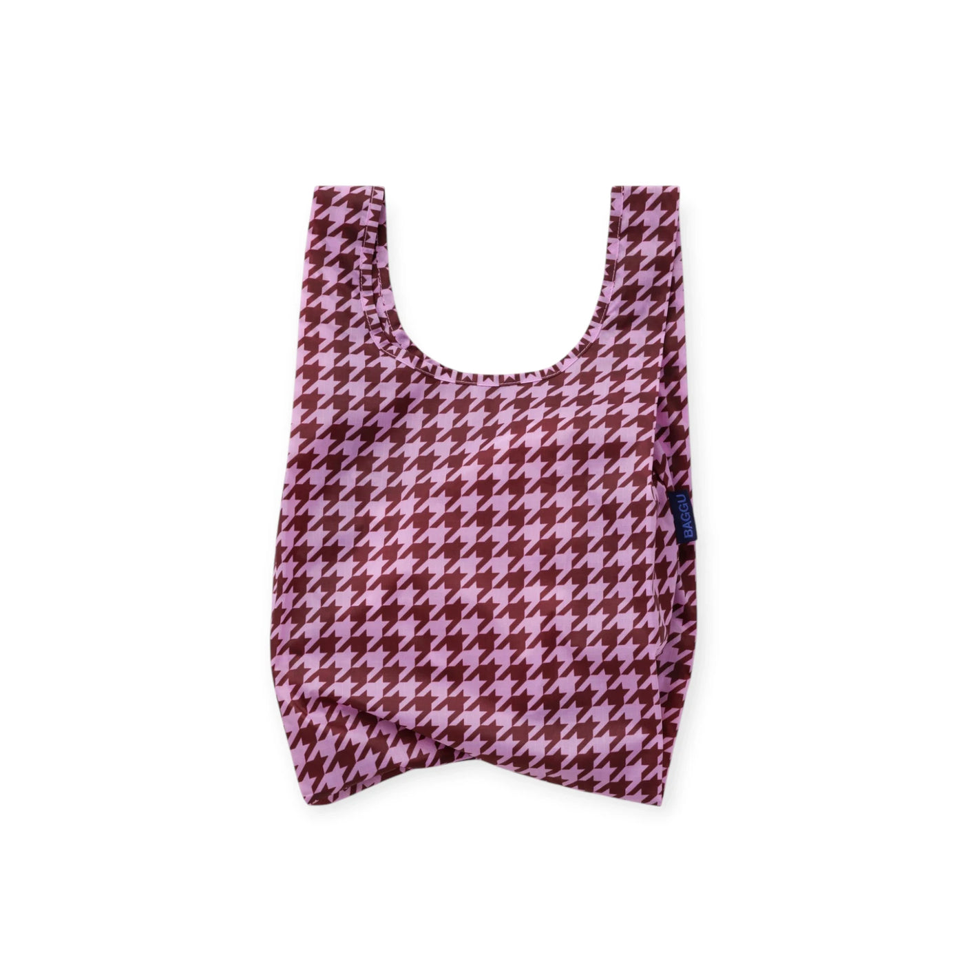 Baby Baggu Bag - Pink Houndstooth