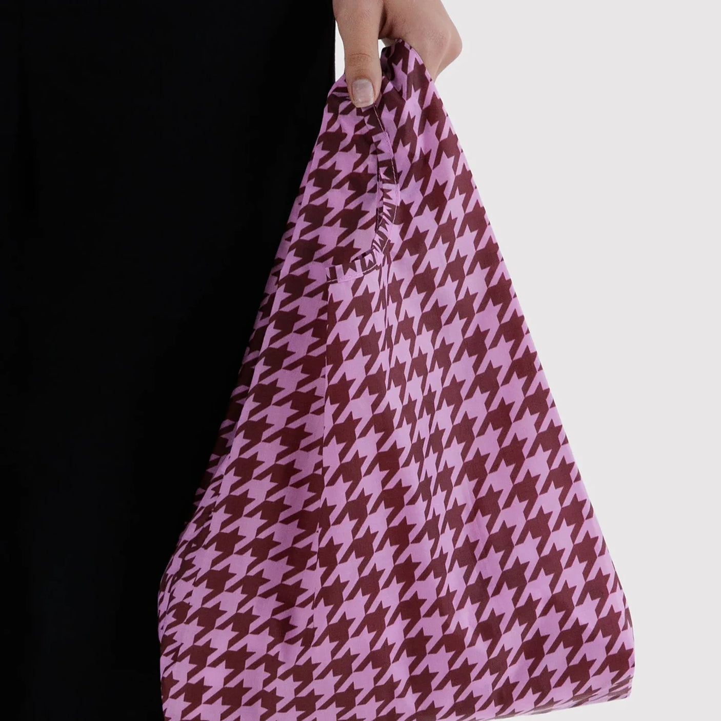 Baby Baggu Bag - Pink Houndstooth