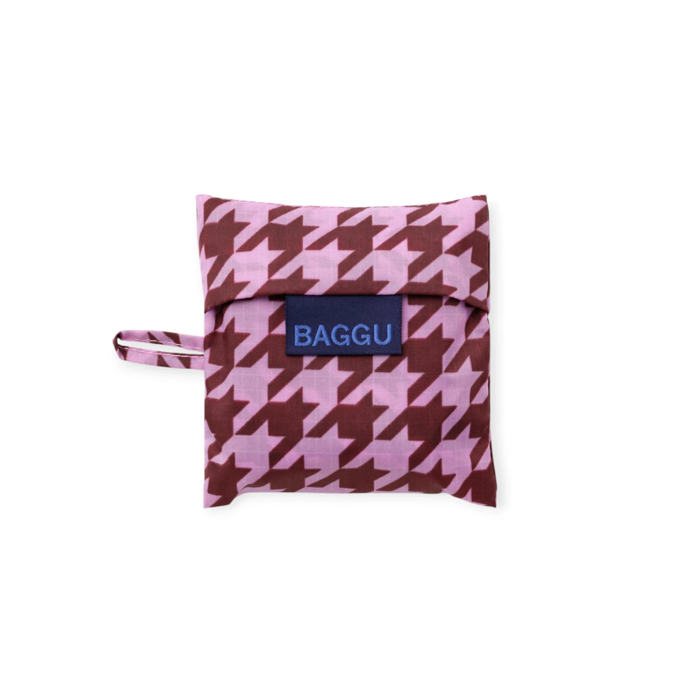 Baby Baggu Bag - Pink Houndstooth