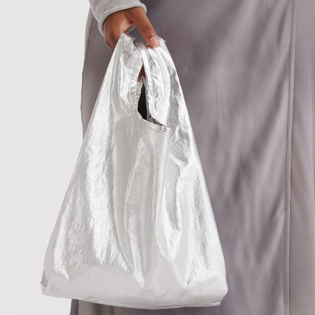 Baby Baggu Bag - Chrome Metallic