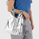 Baby Baggu Bag - Metallic Silver