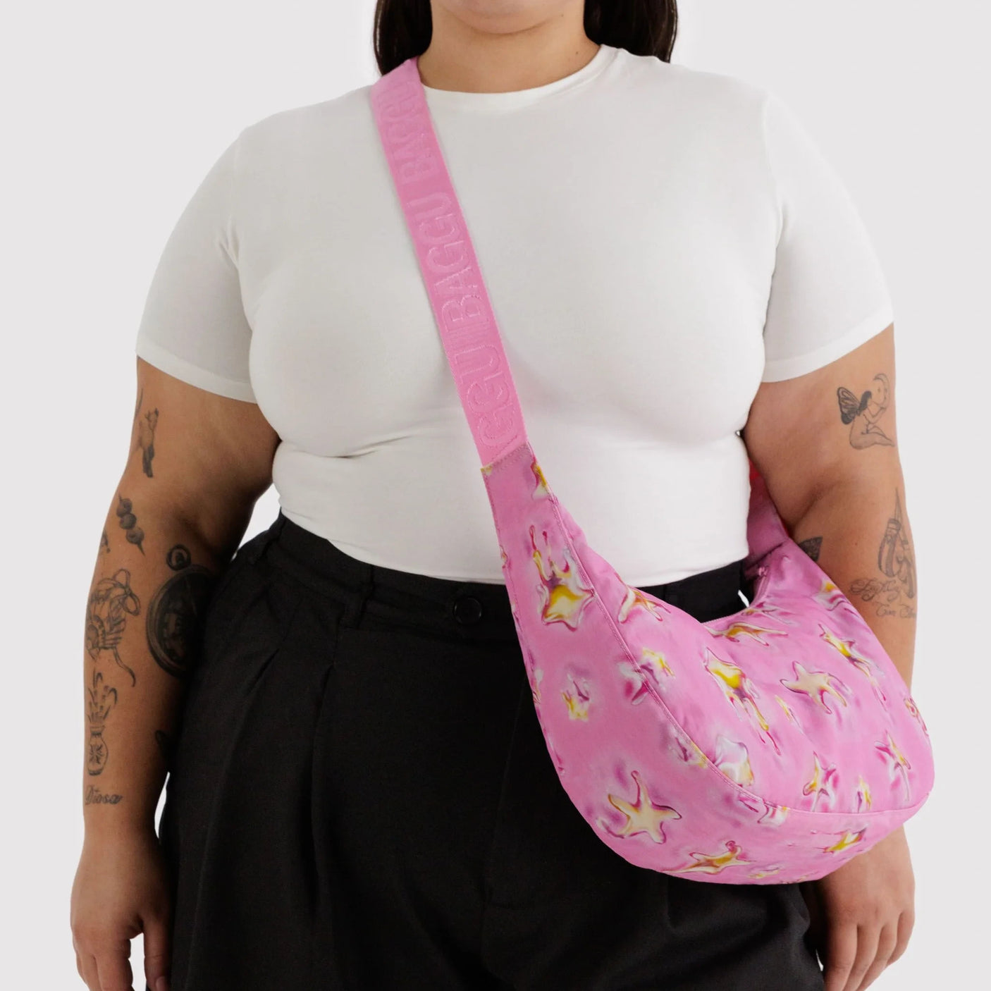 Baggu Medium Nylon Crescent Bag - Dancing Star