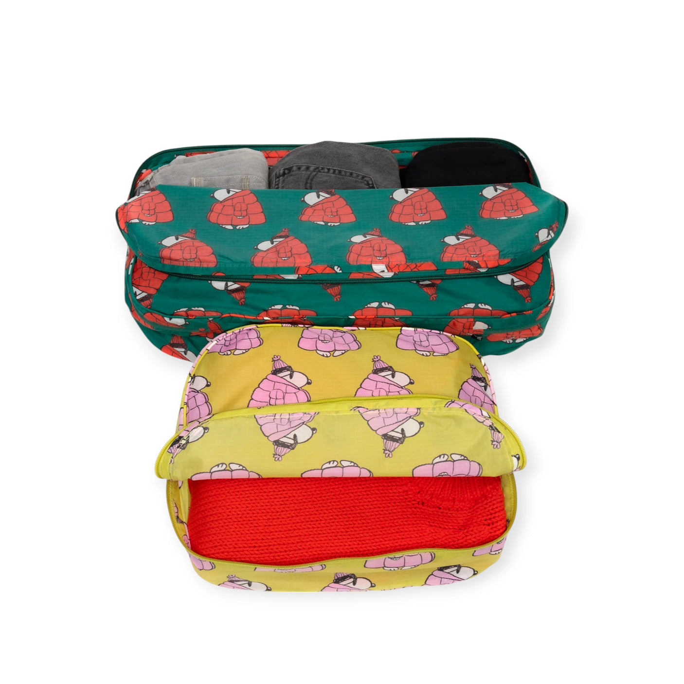 Peanuts x Baggu Packing Cube Set - Medium & Large