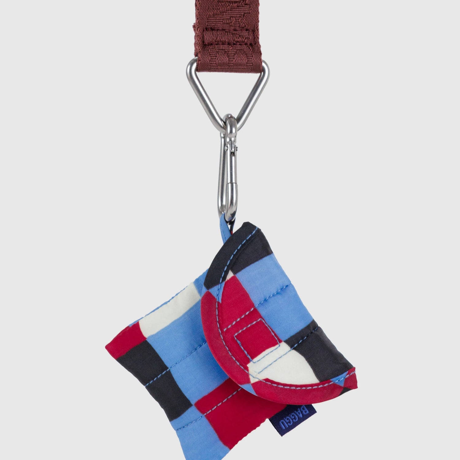Baggu Puffy Earbuds Case - Painted Check