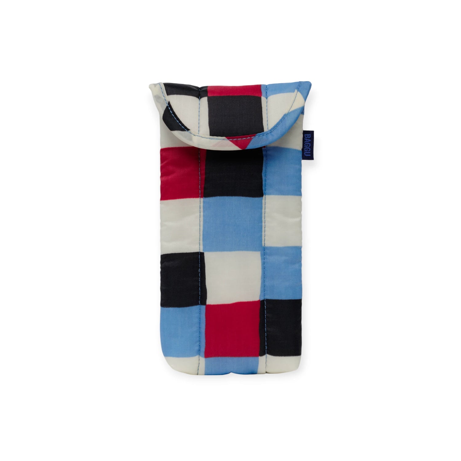 Baggu Puffy Glasses Sleeve - Painted Check