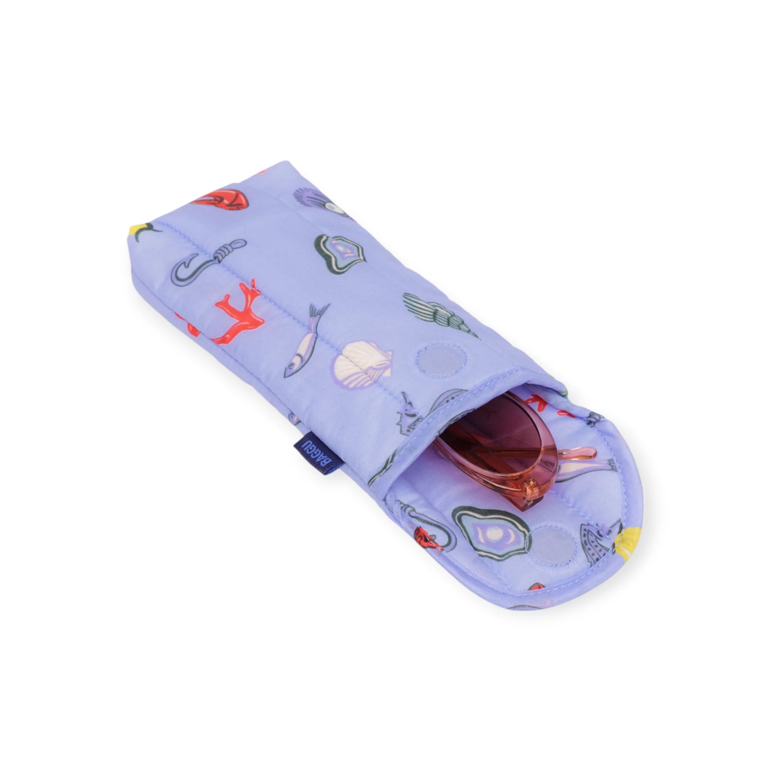 Baggu Puffy Glasses Sleeve - Sea Charms