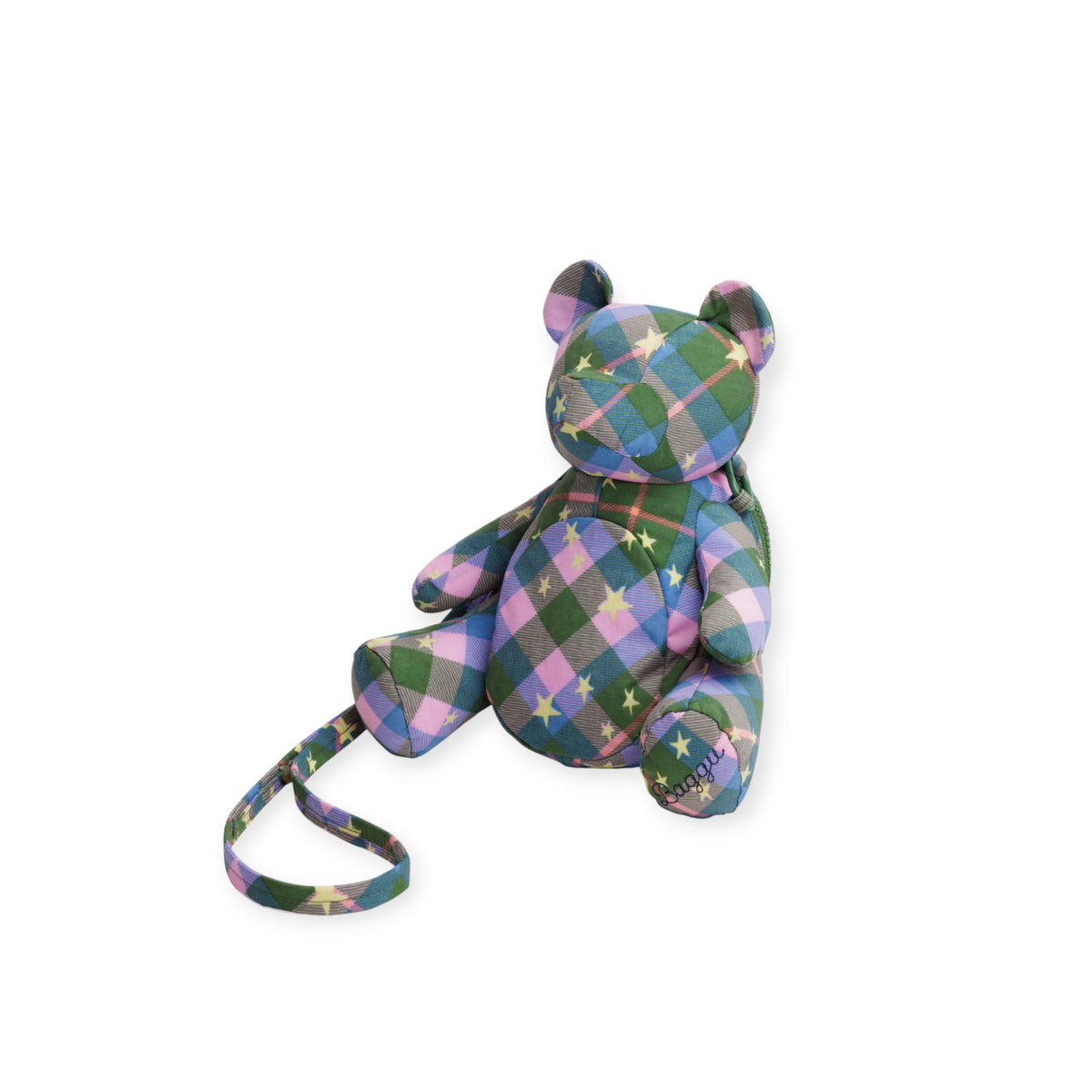 Shop the Fun Baggu Bear Bag - Green Star Plaid – Blink Box