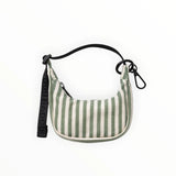 Baggu Crescent Bag Charm - Sage Stripe