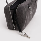 Baggu Denim Bowler Bag - Washed Black
